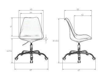 Офисное кресло для персонала ДОБРИН МИCКЕЙ Черный / DOBRIN MICKEY