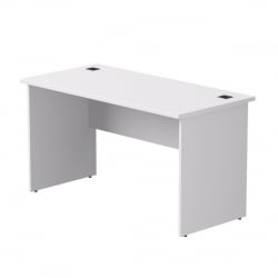 Стол прямой с опорами ЛДСП Еверпроф ЕВО 254С011 Белый / Everprof EVO 254S011