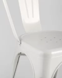 Стул ТОЛИКС с высокой спинкой Белый матовый / TOLIX