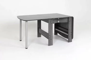 Раскладной стол Оригами Ясень черный