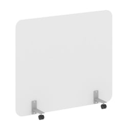 Перегородка на металлических опорах, на роликах Р-лине ДП.Р-140-120 Белый / R-line DP.R-140-120