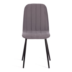 Стул АРC АРC Велюр/металл , 46 х 52 х 88 см, темно-серый/черный / ARC ARC