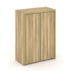 Шкаф средний широкий (2 средних фасада ЛДСП) Корнер CОР.СТ-2.3 Гикори Песочный / Corner COR.ST-2.3