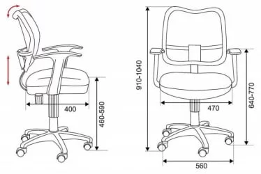 Кресло офисное Бюрократ CХ-В797/БР/ТВ-14C / CH-W797/BR/TW-14C