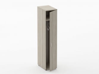 Шкаф для одежды узкий Глассй 6.19.30Пр Дуб сантана светлый / Glassy