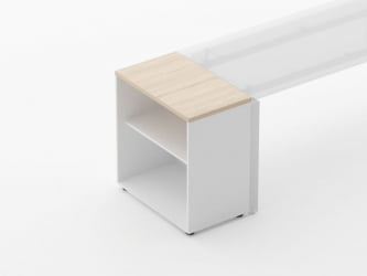 Тумба открытая Дека 9.01.07 Туя/Белый / Deka