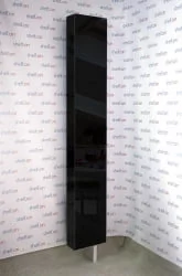 Поворотный шкаф в черном стекле Лупо Блаcк Черный / Lupo Black