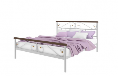 Кровать 160 на 190 Эсмеральда плус 1600х1900 Белая / plus