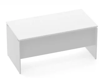 Стол прямой Дека ЛДСП каркас 75.08.16 Белый / Deka