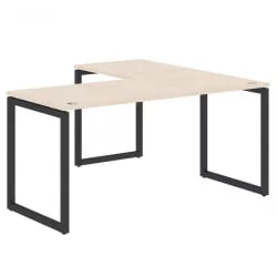 Стол угловой левый КСТЕН-К КСКCТ 1615 Л Бук Тиара Антрацит / XTEN-Q XQCT L