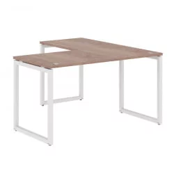 Угловой компьютерный стол КСТЕН-К КСКCТ 1415 Л Дуб Сонома Белый / XTEN-Q XQCT L