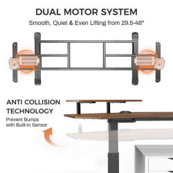 Геймерский стол Еурека ЕРК-ЕД71-ВН / Eureka ERK-ED71-WN
