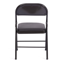 Складной стул ФОЛДЕР (мод. 3022Г) каркас: металл, сиденье/спинка: экокожа, 46.5 х 47.5 х 79 см, блаcк (черный) / блаcк (черный) / FOLDER (mod. 3022G) black black