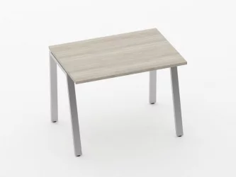 Стол прямой Дека Л-обр. каркас 73.07.10 Дуб Сантана светлый / Deka