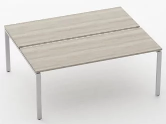 Письменный стол для двоих Дека П-обр. каркас 7.145.18 Дуб Сантана светлый / Deka