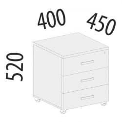 Тумба с ящиками Альфа 63.47