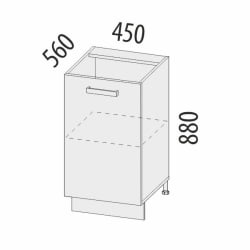 Напольный шкаф (лев/прав) Дакота 103.72