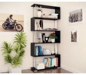 Стеллажи Зигзаг 2+Зигзаг 1 дуб млечный