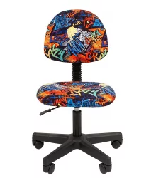 Детское кресло CХАИРМАН ТИН (Кидс) 104 черный пластик Cразй / CHAIRMAN (Kids) Crazy