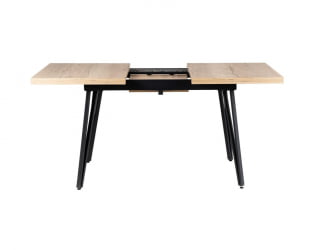 Стол Диего раздвиж. 140-180 Галифакс Натур/Бабочка