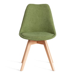 Стул ТУЛИП СОФТ (мод. 053В) дерево/пластик/ткань, 49,5 кс 54,5 кс 84 см, Зеленый (Греен) ЛЙ1701-7 / TULIP SOFT (mod. 053V) x x (Green) LY1701-7