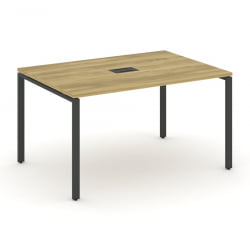 Стол переговорный (1 столешница) CОНCЕПТ CН.ПРГ-014 Дуб Винченцо Антрацит / CONCEPT CN.PRG-014