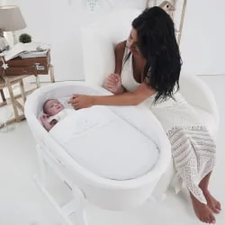 Кресло-качалка Микуна Винг/Флор вхите/вхите искусственная кожа / Micuna Wing/Flor white/white