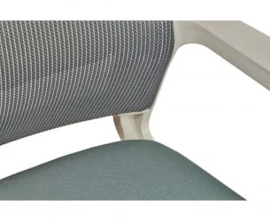 Кресло офисное Бит ЛБ белый пластик Серый / LB