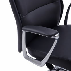 Кресло руководителя БРАБИКС ПРЕМИУМ Адепт ЕКС-752, синхромеханизм, алюминий, экокожа, черное / BRABIX PREMIUM Adept EX-752,