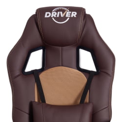 Кресло ДРИВЕР (22) кож/зам/ткань, коричневый/бронза, 36-36/ТВ-21 / DRIVER 36-36/TW-21