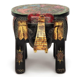 Столик Сеcрет Де Маисон СЛОН ( мод. ЕТ-001) дерево, 44х44х44см, этническая роспись / Secret De Maison SLON mod. ET-001)