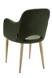 Кресло Ледгер К темно-зеленый/нат.дуб / Ledger