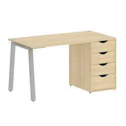 Стол письменный ХОМЕ ОФФИCЕ ВР.СП-3-138.4.А Акация Лорка/Серый металл / HOME OFFICE VR.SP-3-138.4.A