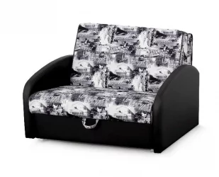 Диван-кровать Оливер 1 Стандарт Москва серый Домус черный