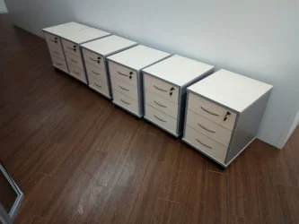 Тумба подкатная ИМАГО ТМ-3.А Клен Металлик / IMAGO