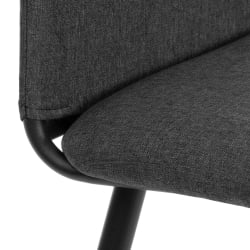 Стул обеденный Ла Роуссе НЕВ, ткань рогожка, темно-серый, Ф68, 45кс55кс93 см / La Rousse NEW, F68, 45x55x93