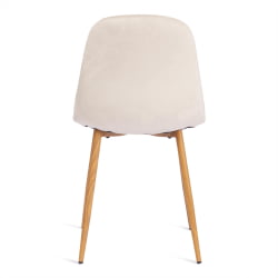 Металлический стул БРЕЕЗЕ (мод. 4724) вельвет/металл, 44 х 53 х 87 см, Лигхт беиге (светло-бежевый) ХЛР1 / натуральный / BREEZE (mod. Light beige HLR1