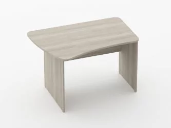 Стол эргономичный Глассй 1.12.12Л Дуб сантана светлый / Glassy