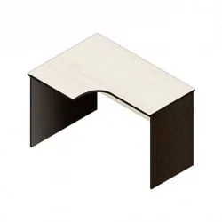 Стол компьютерный угловой Р.РС-12 (левый) Венге/Дуб молочный