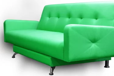 Диван тканевый МАНГО 3 (2 категория) Зеленый Оранжевый / MANGO