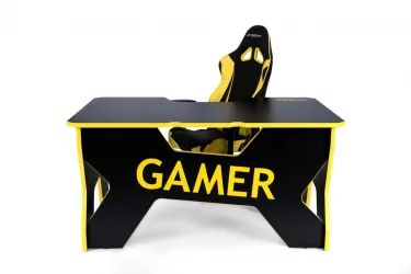Стол геймерский Генериc Комфорт Гамер2/ДС/НИ Желтый Черный / Generic Comfort Gamer2/DS/NY
