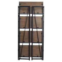 Стеллаж на металлокаркасе БРАБИКС ЛОФТ СХ-001 Мореный дуб / BRABIX LOFT SH-001