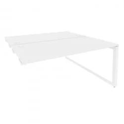 Стол-приставка двойной на О-образном м/к к опорым элем. ОНИКС О.МО-Д.СПР-4.8 Белый Бриллиант / ONIX O.MO-D.SPR-4.8