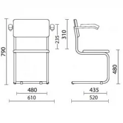 Стул Сильвия АРМ З-11 Черный / Z-11