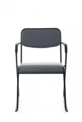 Кресло Никс Плус РCХ ОМКЛ-03Б Серый/Металл Черный / Nix Plus RCH OMKL-03B