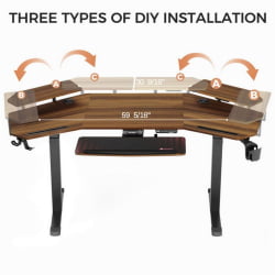 Геймерский стол Еурека ЕРК-ЕД71-ВН / Eureka ERK-ED71-WN