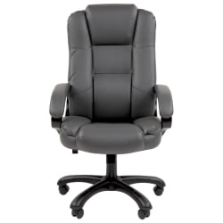 Кресло офисное CХАИРМАН 600 экокожа Серый / CHAIRMAN