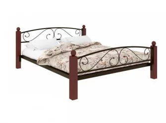 Кровать Вероника Лукс Плус 1800х1900 Коричневая / Lux Plus