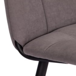 Стул обеденный Асти флок , 47х54х86, серый, 29 / Asti