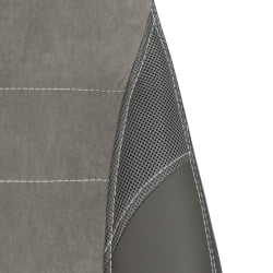 Кресло ИНТЕР (24) кож/зам/флок/ткань, серый/металлик, C-36/29/ТВ-12 / INTER C-36/29/TW-12